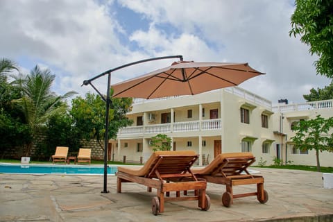 Patio, Pool view