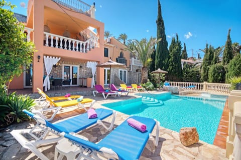 Property building, Living room, Swimming pool
