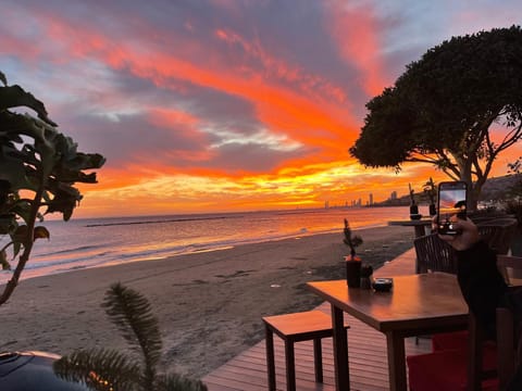 Nearby landmark, Restaurant/places to eat, People, Beach, Sea view, Sunset