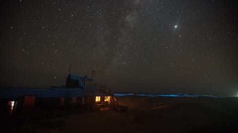 Property building, Night, Natural landscape, Sea view