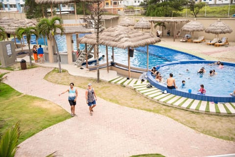 Pool view, Swimming pool, children, group of guests