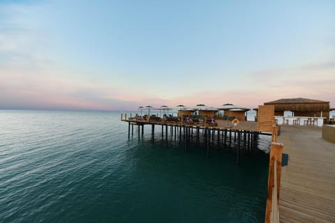 Beach, Sea view, sunbed