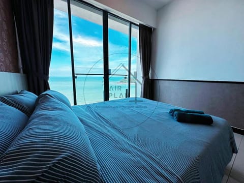 Bed, Photo of the whole room, Bedroom, Sea view