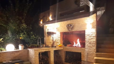 Facade/entrance, BBQ facilities