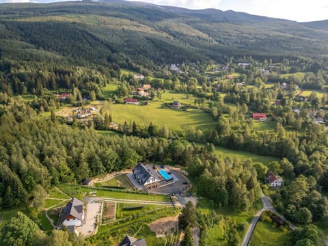 Natural landscape, Bird's eye view, Mountain view