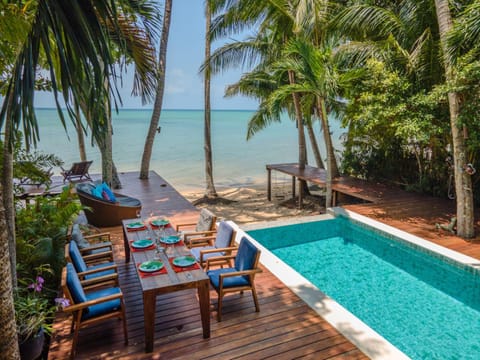 Private Beach House @ Hin Kong Beach Villa in Ko Pha-ngan Sub-district