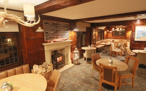 Lounge or bar, fireplace