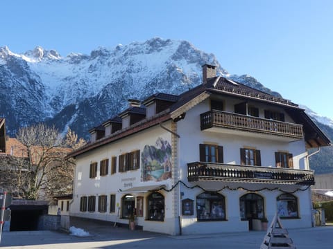 Property building, Day, Winter, Mountain view