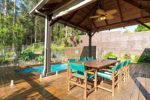 Patio, Garden, Pool view, sunbed