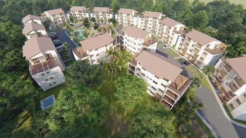 Property building, Neighbourhood, Natural landscape, Bird's eye view