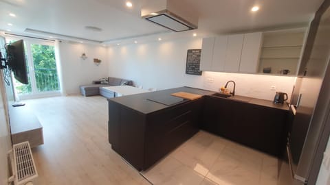 Kitchen or kitchenette, Living room