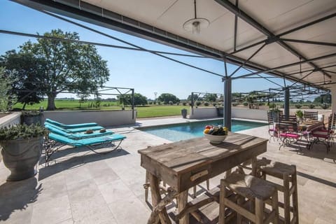 Balcony/Terrace, Dining area, Garden view, Pool view, sunbed