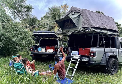 Embark on a journey through Maui with Aloha Glamp's jeep and rooftop tent allows you to discover diverse campgrounds, unveiling the island's beauty from unique perspectives each day Condo in Paia