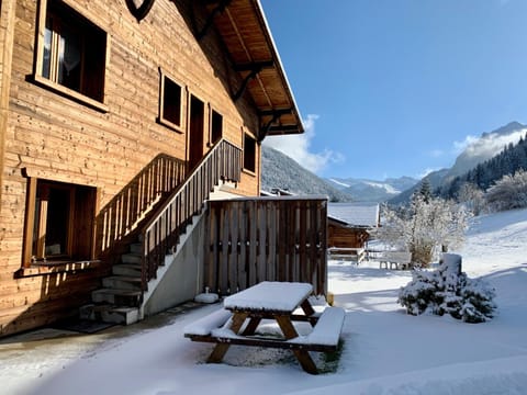 Property building, Winter, Mountain view