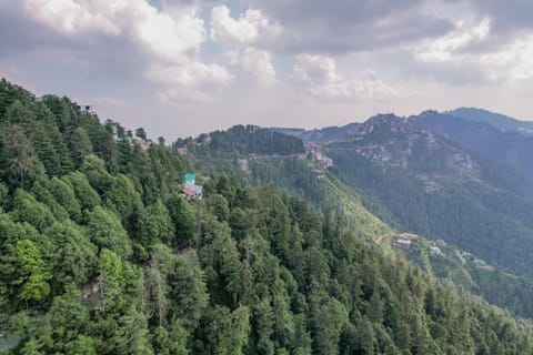 Spring, Day, Natural landscape, Bird's eye view, Mountain view