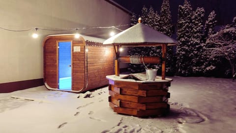 Night, Winter, Garden, Garden, Sauna, Sauna, Spa and wellness centre/facilities, Windsurfing, Garden view, Garden view