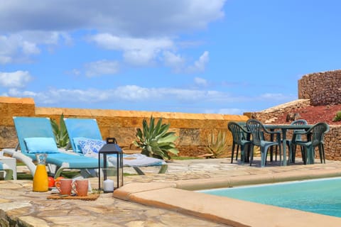 Pool view, sunbed