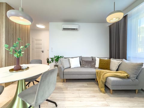 Living room, Seating area, Dining area, air conditioner