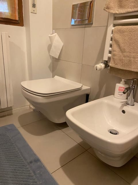 Toilet, Bathroom, bidet, towels