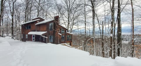 Property building, Winter, Mountain view