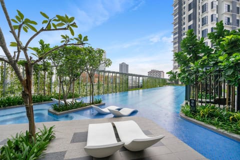 Property building, Pool view, Swimming pool