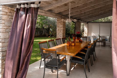 Patio, Dining area, Garden view