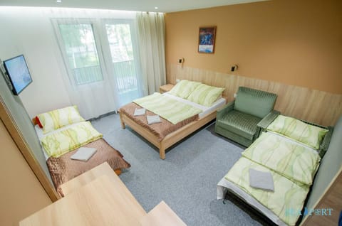 Bed, TV and multimedia, Living room, Photo of the whole room, Seating area, Bedroom