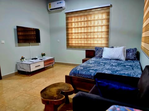 Bed, TV and multimedia, Seating area, Bedroom, air conditioner