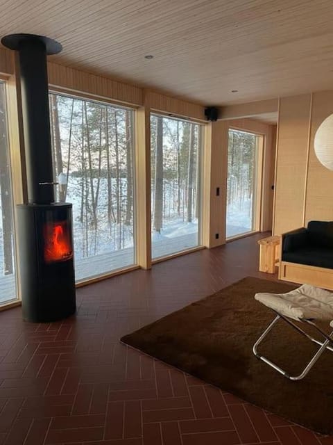 Living room, Seating area, Lake view