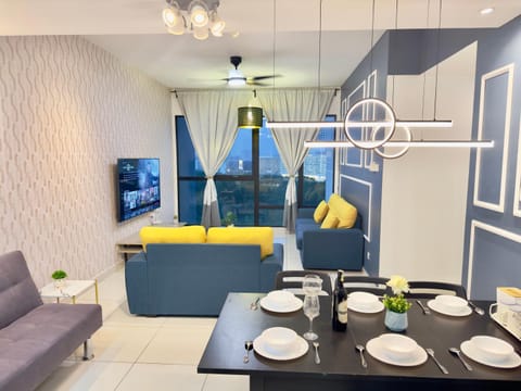 MidValley Southkey Mosaic 9pax 2B2B Netflix-SmartTV70inch Apartment hotel in Johor Bahru