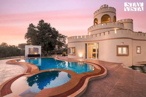 StayVista's Mystic Castle with Terrace, Swimming Pool, Lawn with Gazebo Chalet in Jaipur