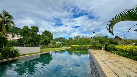 Day, Natural landscape, Garden, Garden view, Pool view, Swimming pool