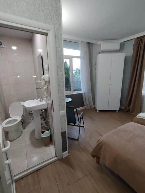 Shower, Toilet, Photo of the whole room, Bedroom, bidet, towels