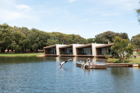 Property building, Natural landscape, Lake view