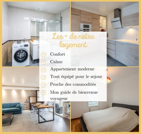 Appartement T2 Moderne St Julien Condo in Saint-Julien-en-Genevois
