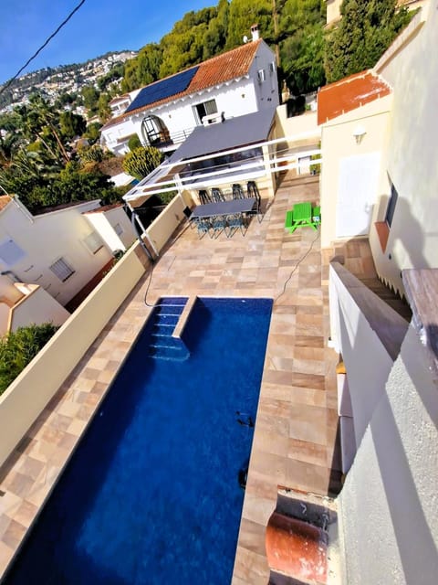 Patio, Balcony/Terrace, Pool view, Swimming pool, sunbed