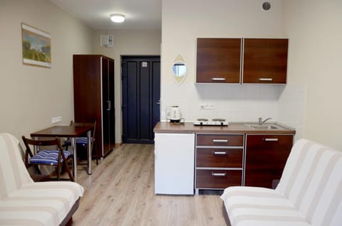 Kitchen or kitchenette, Living room, locker, locker, minibar, stove, wardrobe, kitchen