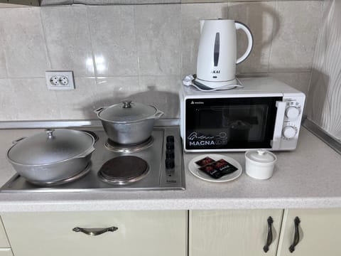 Coffee/tea facilities, minibar, stove