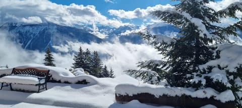 Natural landscape, Winter, Mountain view