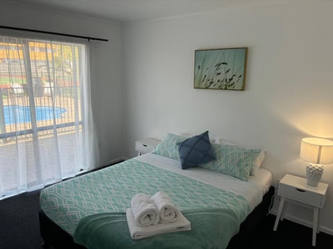 Bed, Photo of the whole room, Pool view, towels