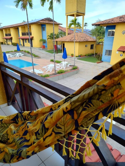 View (from property/room), Balcony/Terrace, Pool view, Swimming pool