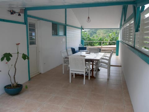 Patio, Natural landscape, Dining area, Garden view