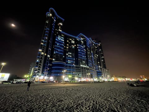 Property building, Night, Beach, City view, Sea view, Location