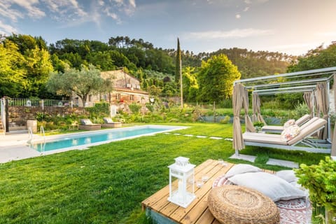 Villa Ester, a Stylish Farmhouse on the Hills Villa in Capannori