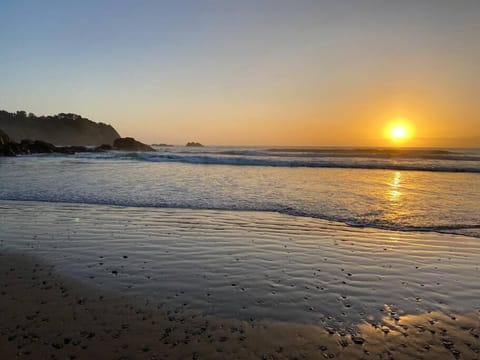 Natural landscape, Beach, Sea view, Sunrise