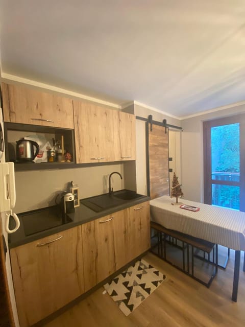 Kitchen or kitchenette, Dining area, stove