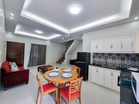 Kitchen or kitchenette, Living room, Dining area