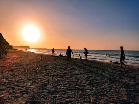 Natural landscape, Beach, Sea view, Sunset