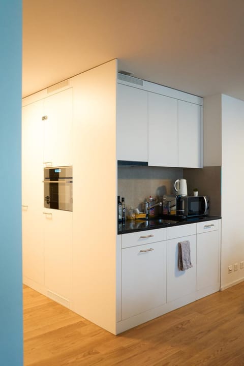 Coffee/tea facilities, Kitchen or kitchenette, minibar, stove, kitchen