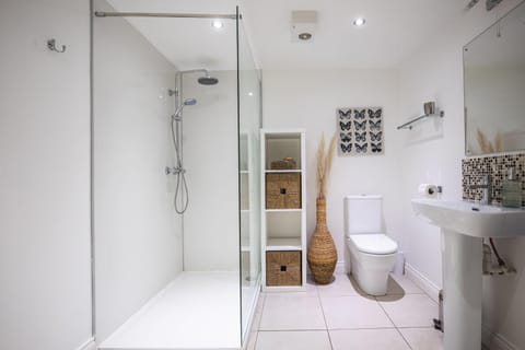 Shower, Toilet, Property building, Bathroom